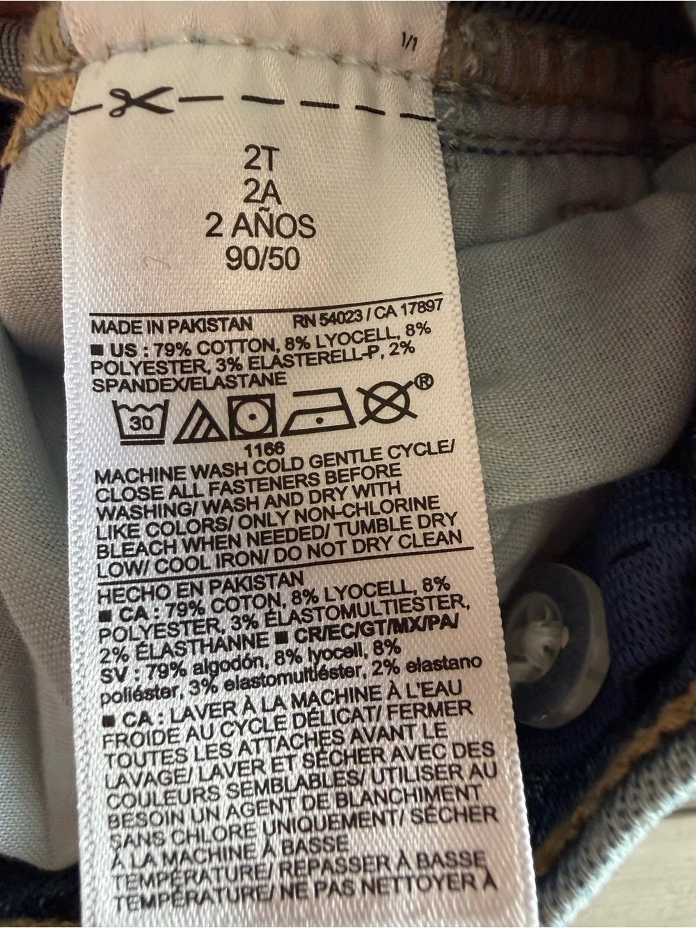 Old Navy High-Waisted Rockstar 360° Stretch Jeggings Blue 2T NWT IN PACKAGE